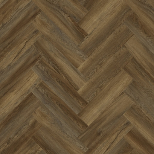 Elka | Texas Oak Dark Brown Herringbone