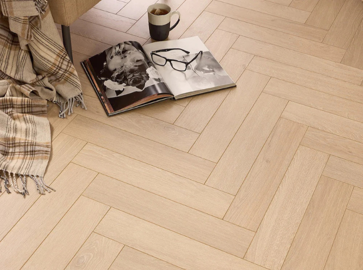 Raw Oak Viborg 12mm Herringbone Laminate