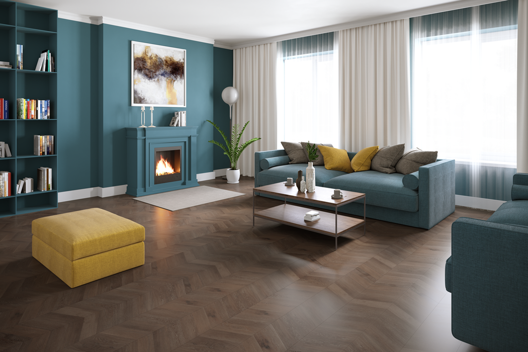 Luvanto | Premium Click Plus Chevron Warm Conker