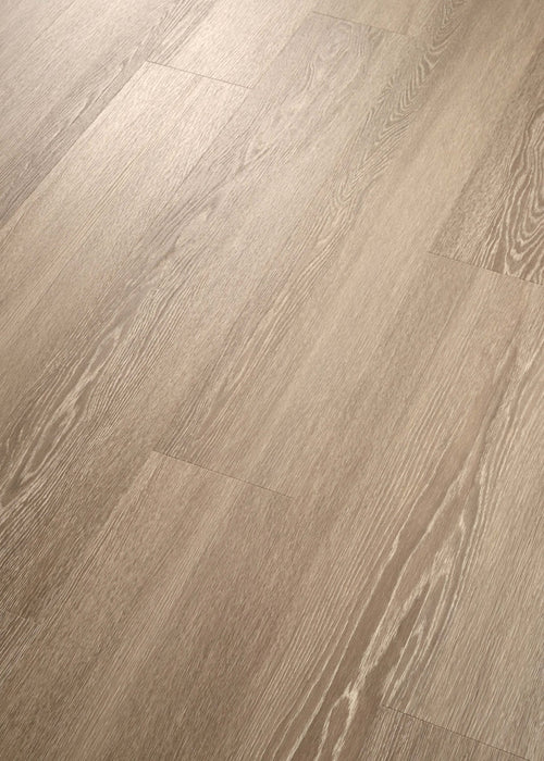 Coretec Authentics Edmonton plank flooring, angled close-up of the surface