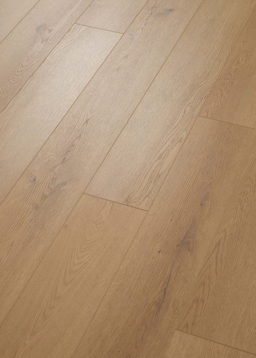 Coretec Authentics Champlain plank flooring, angled close-up of the surface