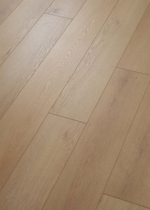 Coretec Authentics Moraine plank flooring, angled close-up of the surface