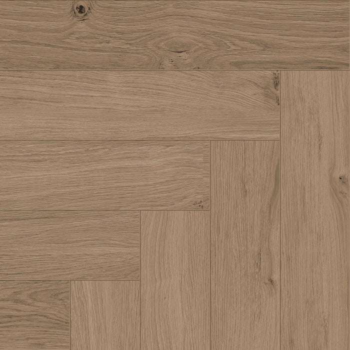 Coretec Authentics Richmond herringbone flooring colour and grain swatch
