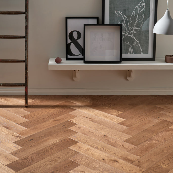 Woodpecker | Highclere Coffee Oak Large Herringbone