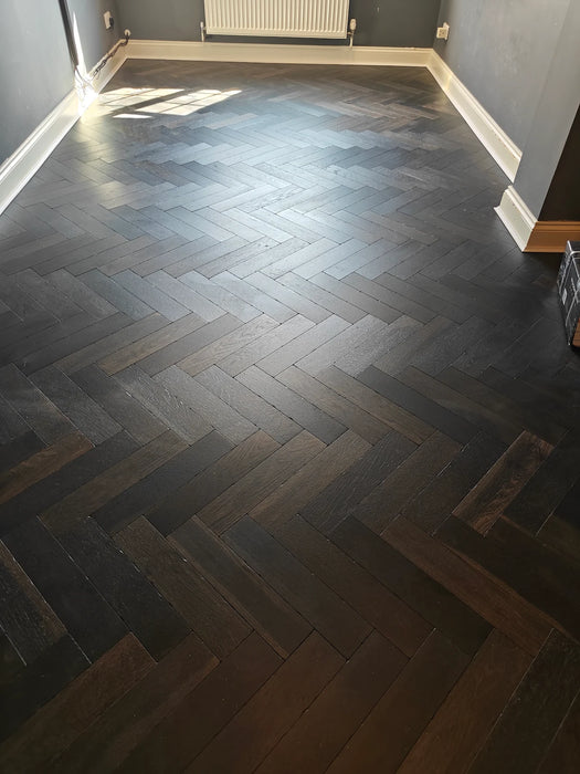 Woodpecker Goodrich Charred Oak Herringbone (Different Spec)