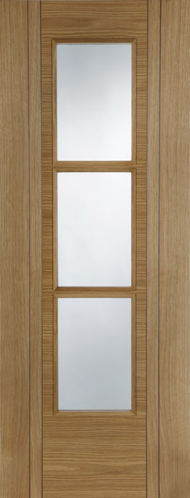 Mendes | Capri 3 Light Glazed V-Groove Internal Oak Door