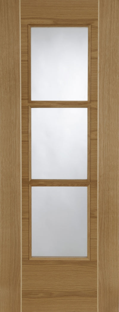 Mendes | Mirage 3 Light Glazed Ash Inlay Internal Oak Door