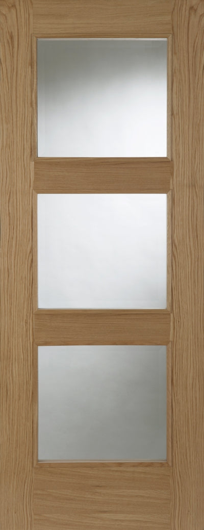 Mendes | Madrid 3 Light Glazed Traditional Internal Oak Door