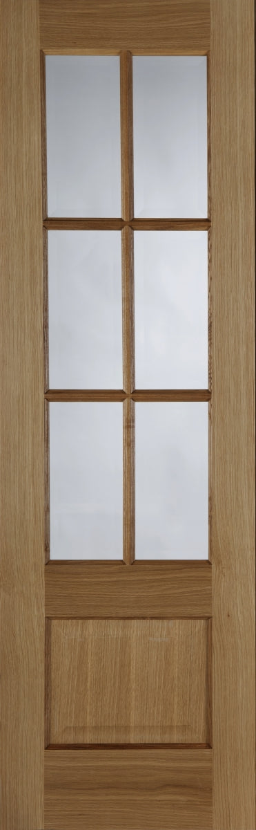 Mendes | Hampstead 6 Light Glazed Traditional Single Internal Oak Door