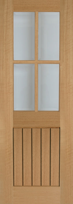 Mendes | Mexicano 4 Light Glazed Recessed Internal Oak Door