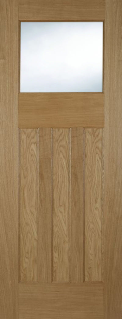 Mendes | Sailsbury 1930 3 Panel 1 Light Unglazed With Recessed Bead Internal Oak Door