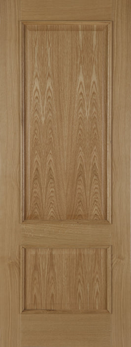 Iris 2 Panel Traditional Raised Moulded Oak Internal Door - Unfinished