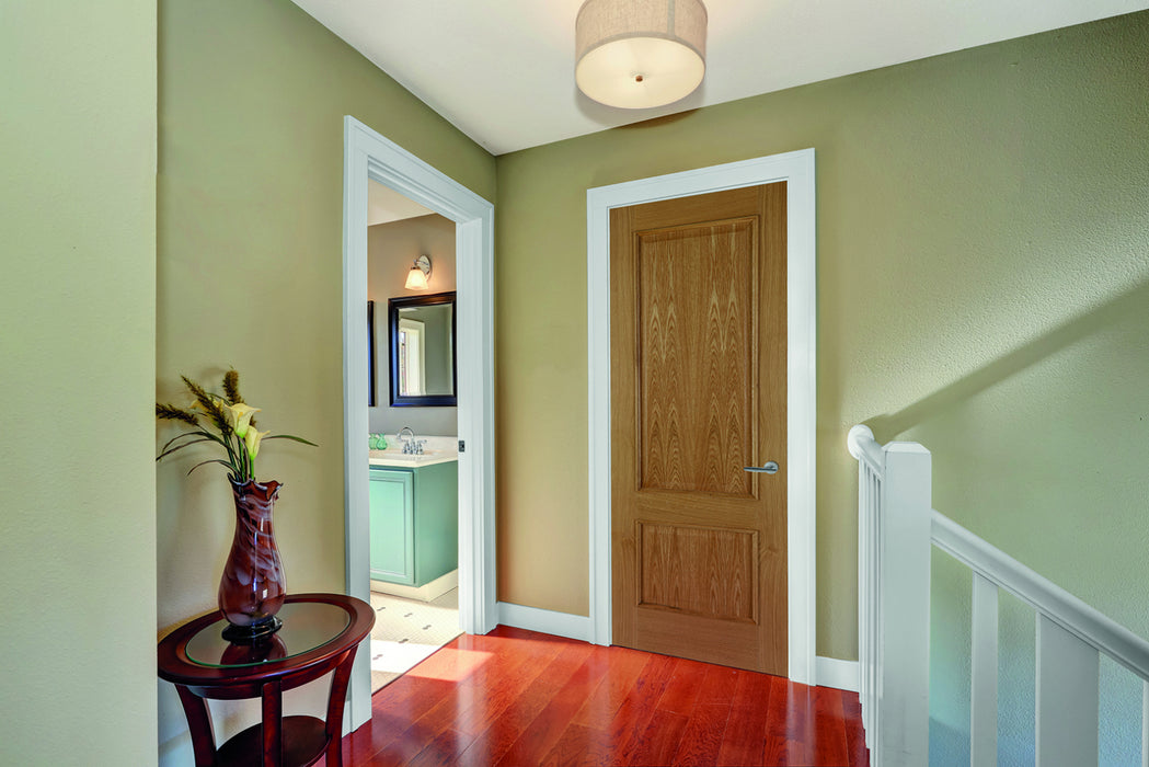 Mendes | Iris 2 Panel Traditional Raised Moulded Internal Oak Door