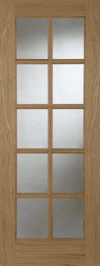 Mendes | 10 Light Glazed Recessed Internal Oak Door