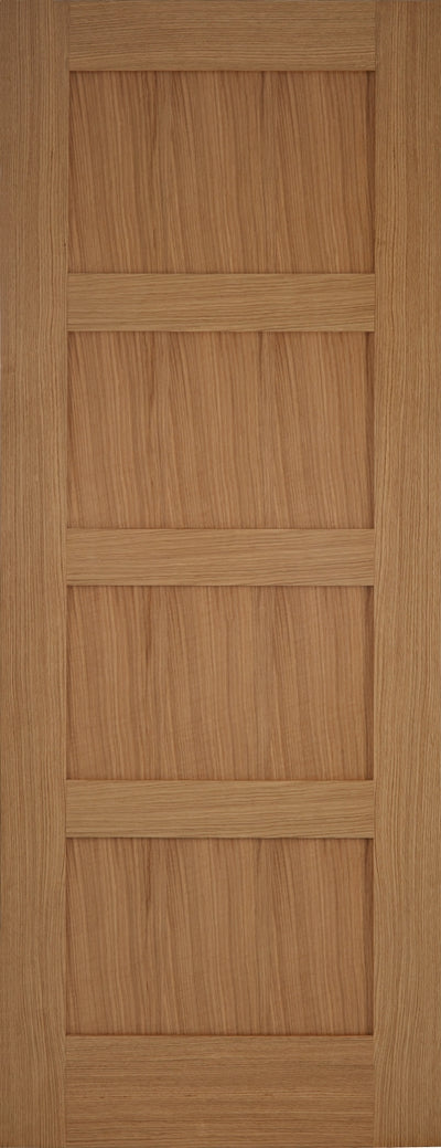 Mendes | Contemporary 4 Panel Shaker Style Internal Oak Door