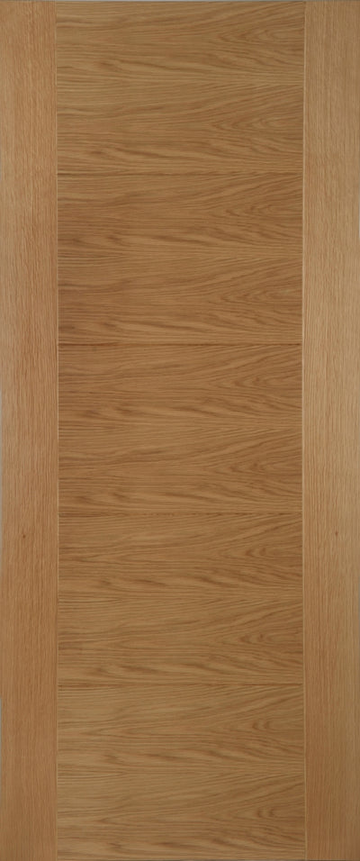 Mendes | ISEO Crown Cut Veneer V-Groove Internal Oak Door