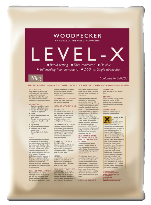 Woodpecker | Level-X Self Levelling Compound 20kg