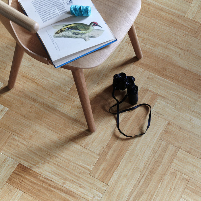 Woodpecker Oxwich | Natural Strand Bamboo Herringbone