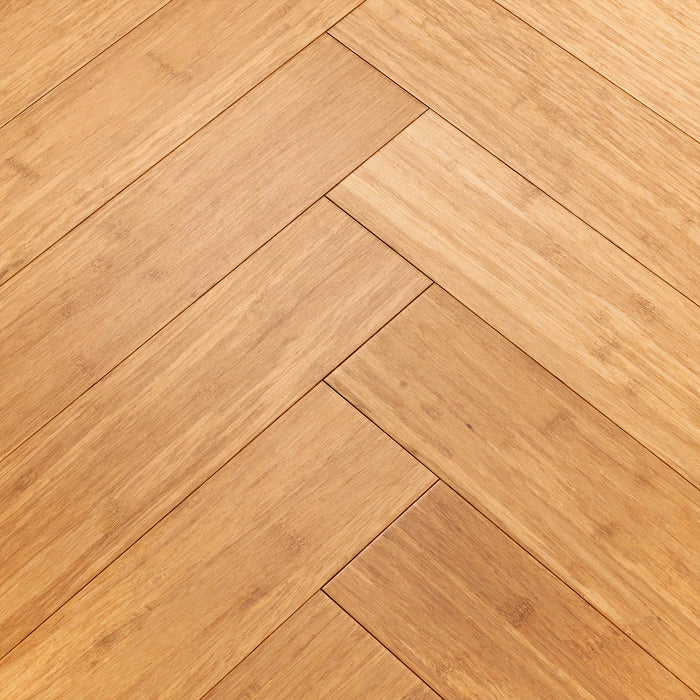 Woodpecker Oxwich | Natural Strand Bamboo Herringbone