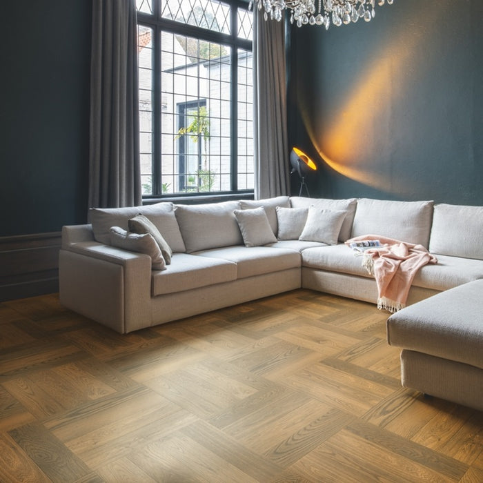 Quickstep | Disegno Cinnamon Raw Oak Herringbone