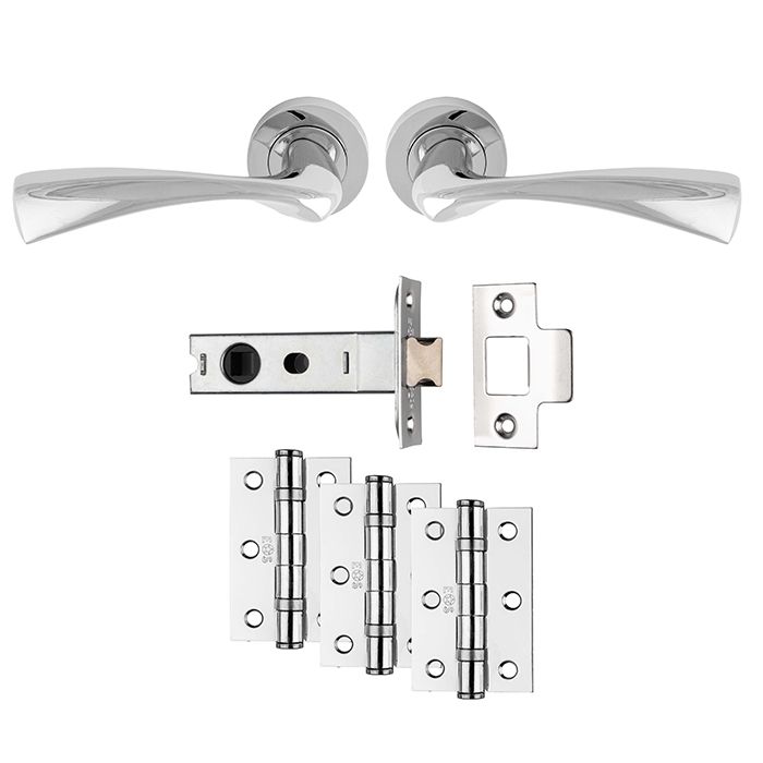 CARLISLE BRASS SINTRA LATCH PACK POLISHED CHROME - ULTIMATE DOOR PACK